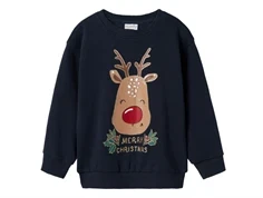 Name It dark sapphire jul glitter sweatshirt